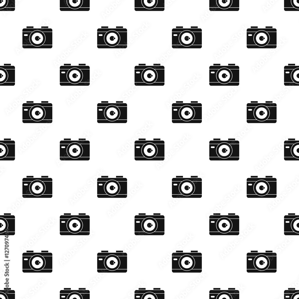 Poster camera pattern. simple illustration of camera vector pattern for web