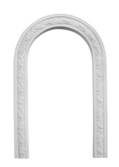 beautiful architectural arch isolated on white background