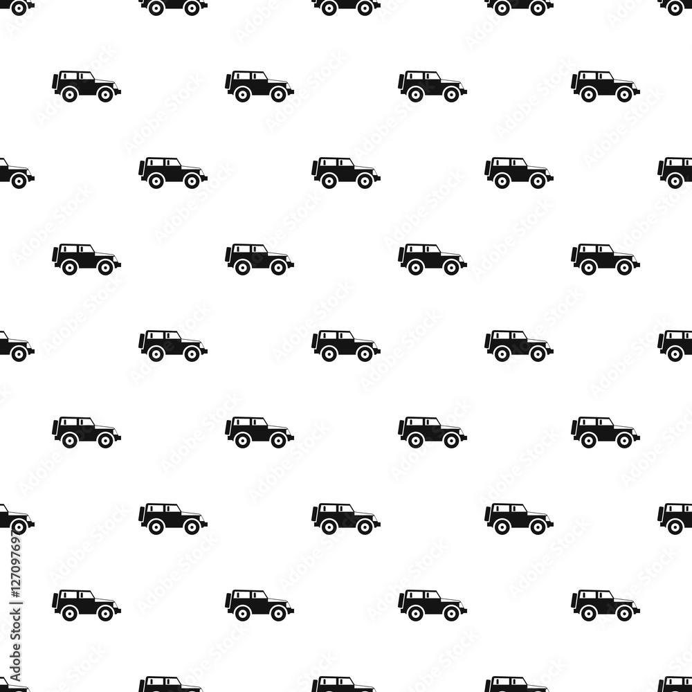 Poster jeep pattern. simple illustration of jeep vector pattern for web