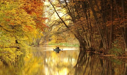 rzeka Rega jesieni膮