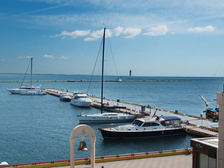 Fototapeta na wymiar boats, sailboats in the harbor