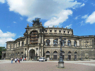 Fototapeta na wymiar The opera house . Dresden,Saxony,Germany.