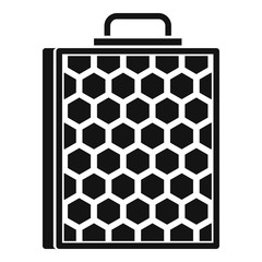 Honeycomb icon. Simple illustration of honeycomb vector icon for web