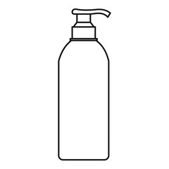 Cosmetic bottle icon. Outline illustration of cosmetic bottle vector icon for web