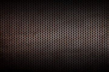 Naklejka premium rusty mesh metal background and texture.