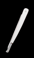 razor on a black background