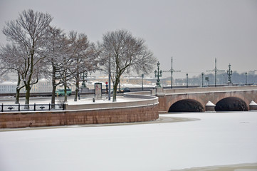 winter cityscape