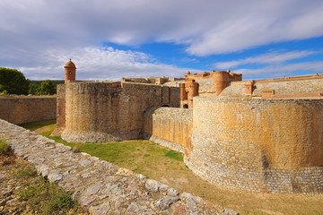Fototapeta na wymiar Salses Fort - Fort de Salses in France