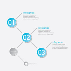 blue modern progress paper banners