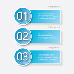 blue modern progress paper banners