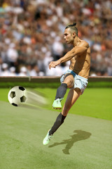 Fototapeta premium football soccer player
