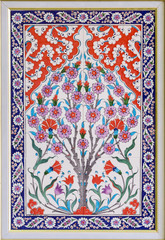 Panele Szklane Podświetlane  decor flower ceramic tile Turkish