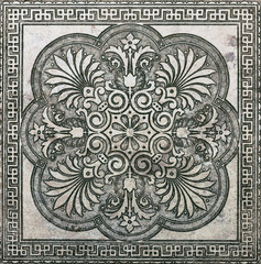 flower ceramic tiles old texture background