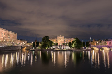 Fototapeta na wymiar Stockholm schwedischer Reichstag