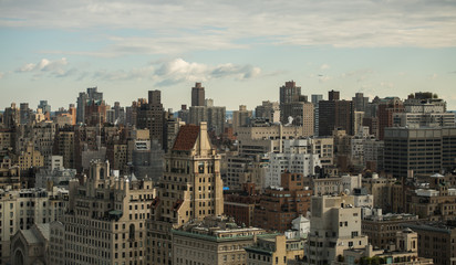 Fototapeta na wymiar The roofs of the city of New York