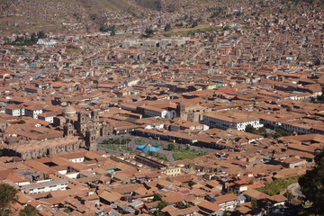 Peru Cusco view from above