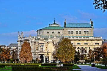 Obraz premium Burgtheater, Wien, Seitenansicht