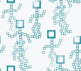 On a  bright background team of robots engaged in sports, costs and raises his hands