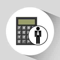business man calculator icon vector illustration eps 10
