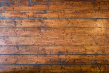 parquet flooring in the hallway of an old house for background use