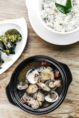 traditional fish clams and mixed seafood portuguese soup stew me