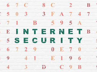 Privacy concept: Internet Security on wall background