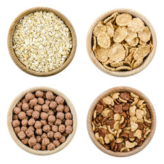 set of different healthy morning food, healthy snack for day.