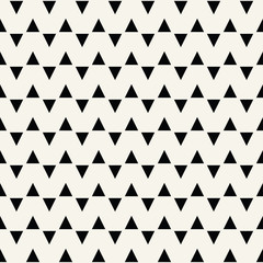 Abstract geometric black and white graphic design print triangle pattern