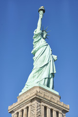 Fototapeta premium Statue of Liberty on pedestal