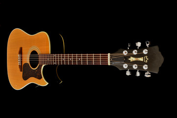 Fototapeta na wymiar Cutaway Acoustic Guitar - High Quality