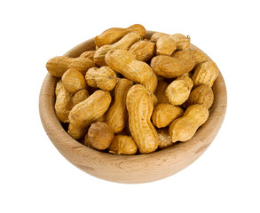 Fototapeta premium peanuts on white background