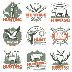 Real Hunt Emblem Set