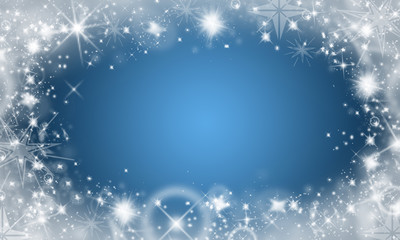 Christmas background blue