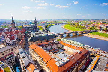 Fototapeta na wymiar Blick auf Dresden, Deutschland