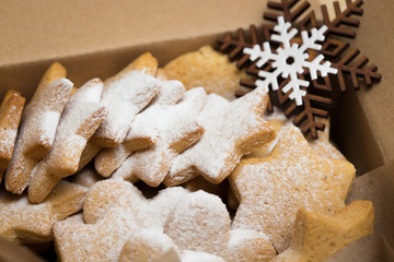 gift box with ginger cookies