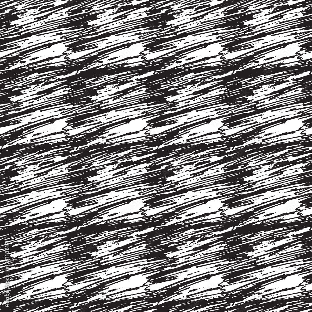 Poster seamless vector pattern with stroked squared patches. vector hand drawn texture. crayon background.