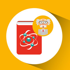 scientist chemistry concept atom design vector illustration eps 10