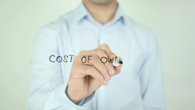 Cost of Ownership, Man Writing on Screen