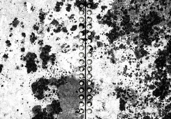 Metal texture background with screw