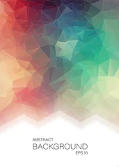 Poster Vertical Abstract 2D geometric colorful background © igor_shmel