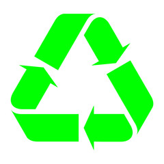 Obraz premium Eco Recycle sign isolated icon on white background for your business presentation. Vector illustration