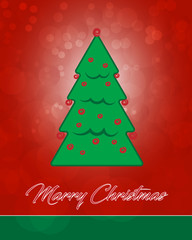 Merry Christmas vector greeting card