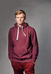 mid adult street fighter in dark sport cloth