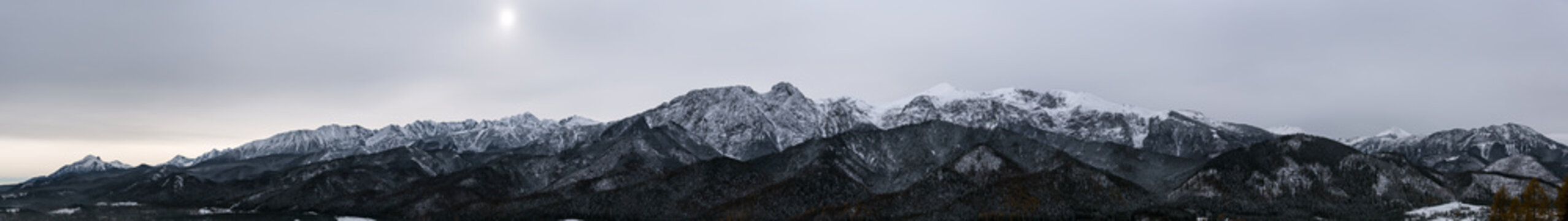 Fototapeta Panorama of Polish Tatra mountains