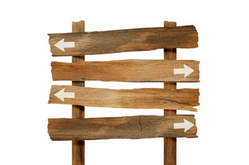 Wood signs arrow