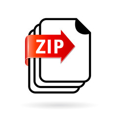Archive zip file icon