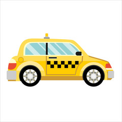 Obraz na płótnie Canvas Taxi car. Flat styled illustration