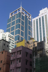 Fototapeta premium Central Hong Kong semi-abstract building