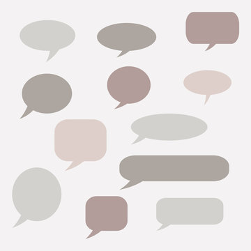 Thought , speech bubble. Dream cloud. Talk balloon. Quote box. T