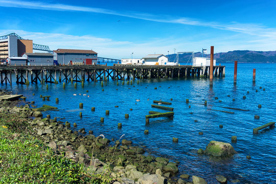Canneries on the waterfront of Astoria, Oregon